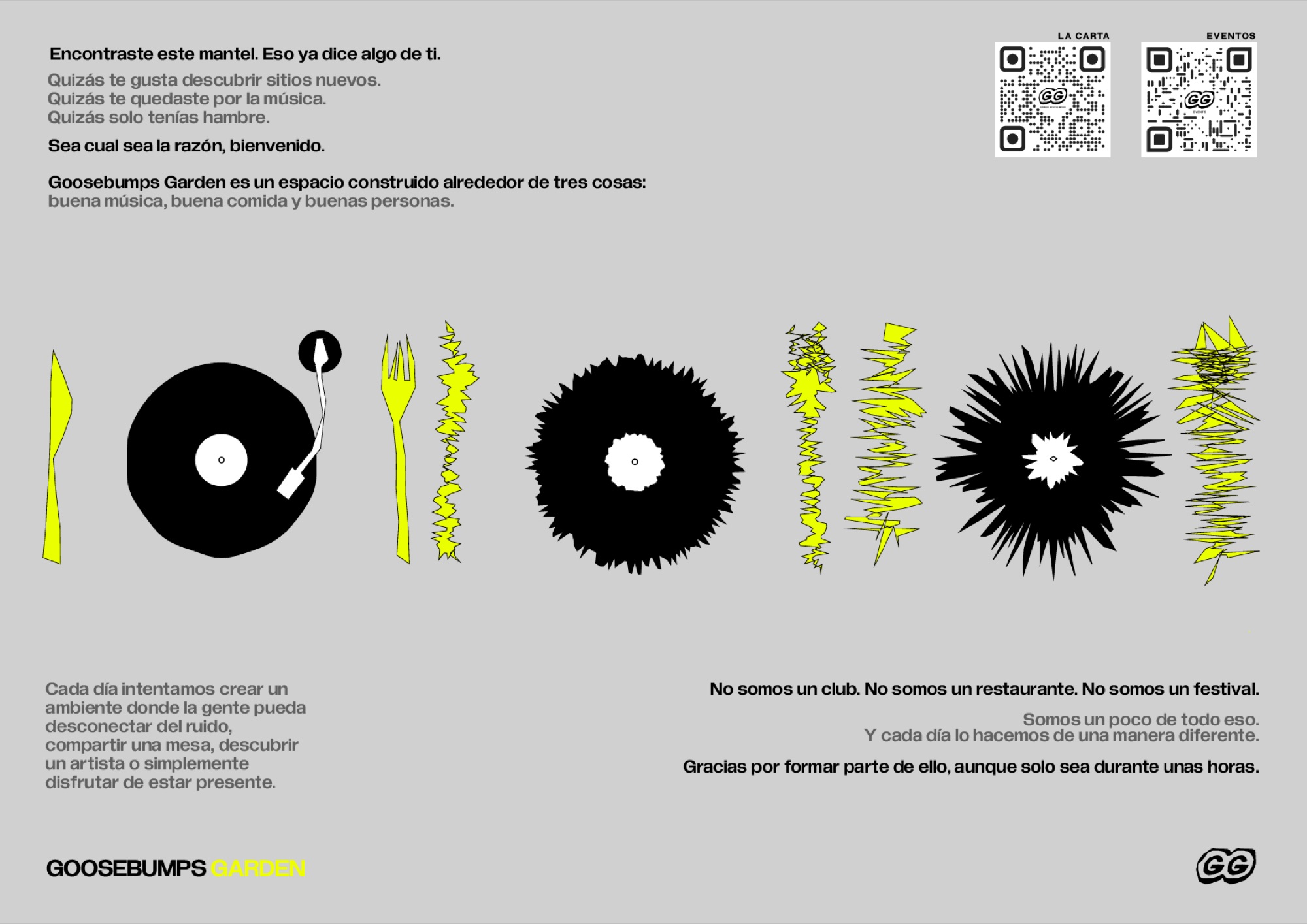 Table placemat — Spanish