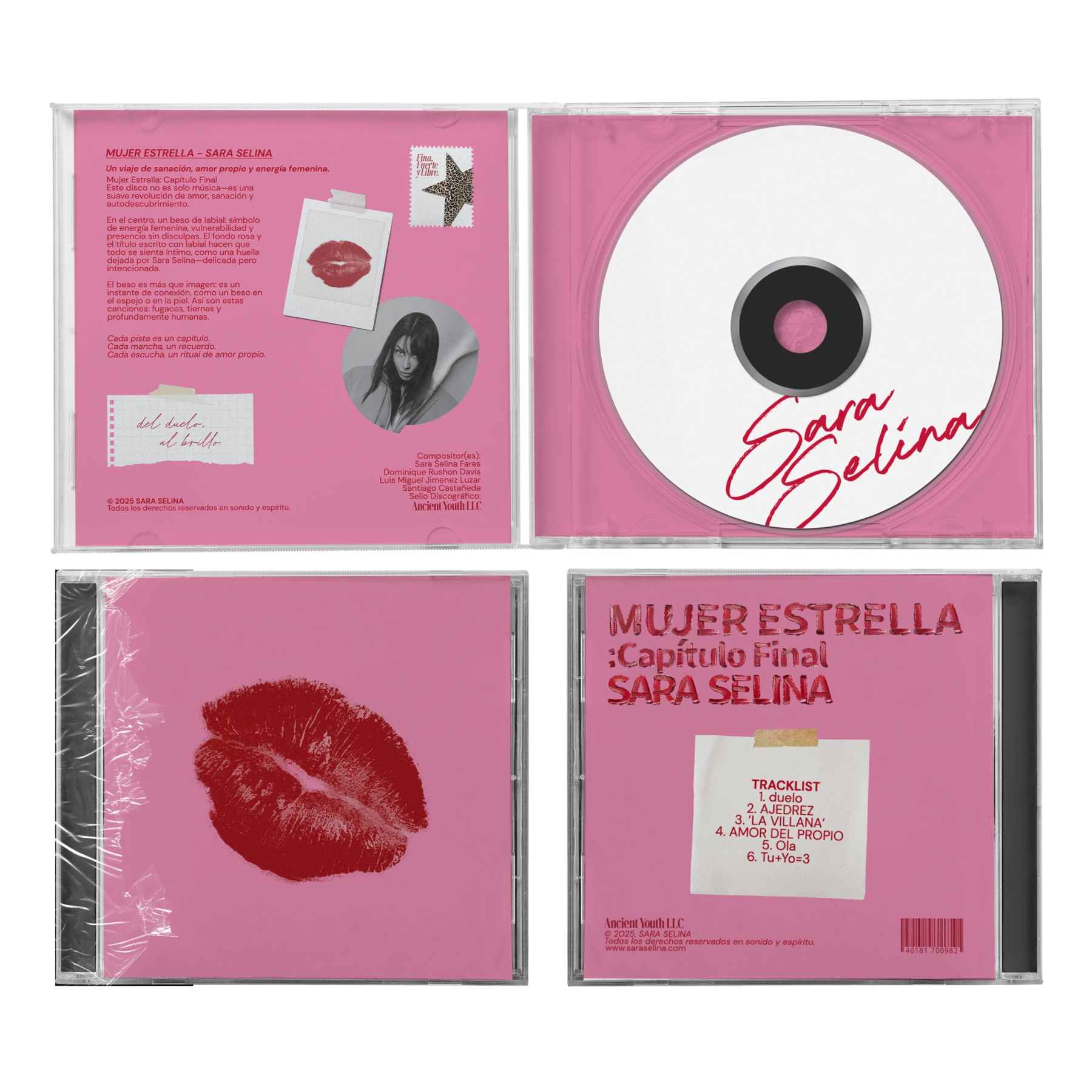 CD packaging — Mujer Estrella: Capítulo Final
